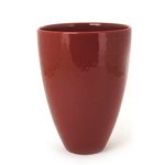 Ceramic Vase Flared - Red 300mmH