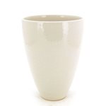 Ceramic Vase Flared - White 300mmH