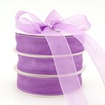 Edged Organza - 25mm x 50m - Lilac