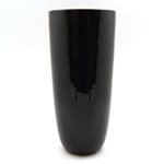 Ceramic Tapered Cylinder - Black 365mmH