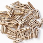Wooden Pegs (50 pk) - Natural