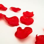 Art. Rose Petals 5cm Dia (80pc - Red