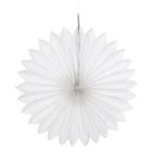 Tissue Paper Fan 250mmD - White