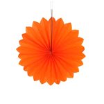 Tissue Paper Fan 250mmD - Orange