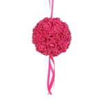 Art. Rose Ball - 20cm Dia - Cerise