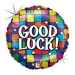 Good Luck Squares - 9 Inch Stick Balloon