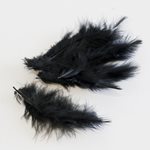Ostrich Feather 25pk - Black 80-100mmL