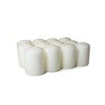 Small Pillar Tealight 12pk - White 35x45mmH