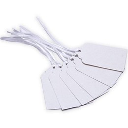 Round Edge Tags 10pk - White
