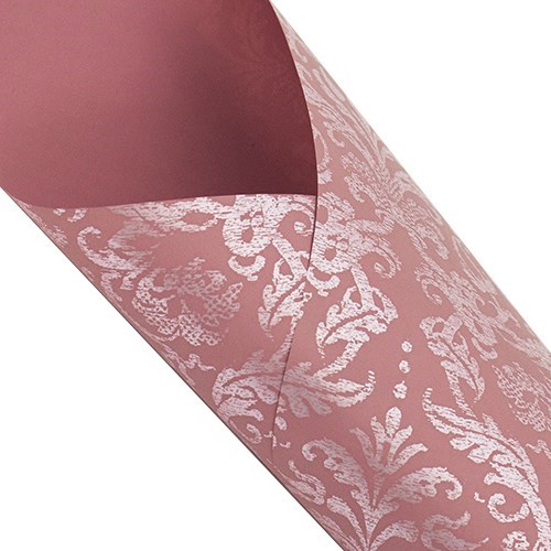 Pearlwrap - Damask Pearl on Pink