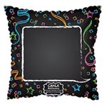 Chalkboard Confetti Border - 9 inch Stick Balloon