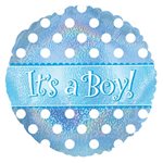 It's a Boy Dots - 9 Inch Stick Balloon