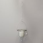 Hanging Candle Holder - White