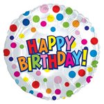 Happy Birthday Treat - 9 Inch Stick Balloon