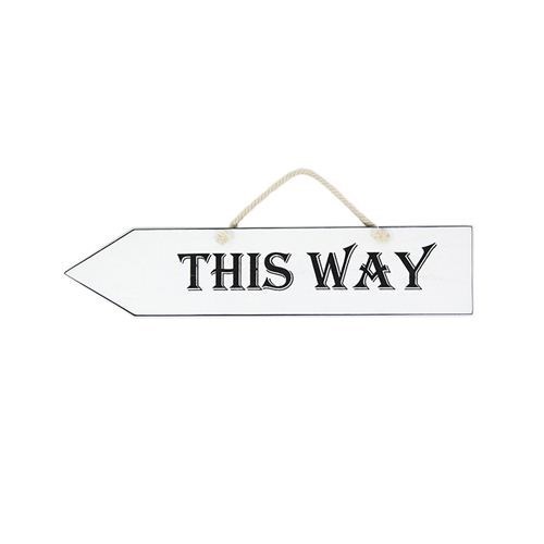 Reversible 'THIS WAY' Sign