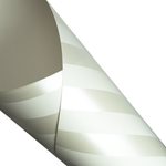 Pearlwrap - White & Pearl Stripe - 50 x 60cm Sheet (pk 50 shts)