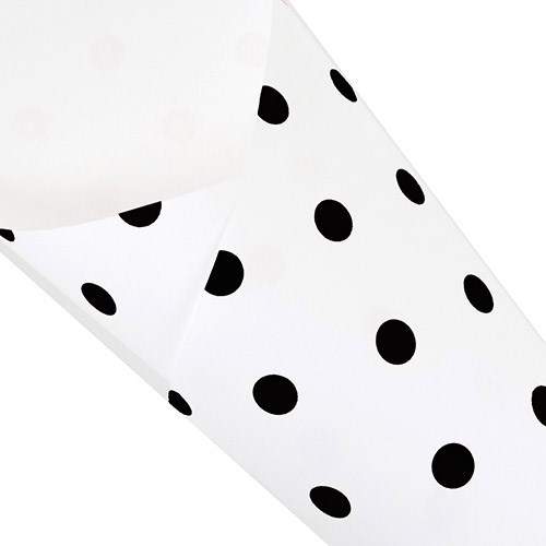 Pearlwrap - Black Dots on White