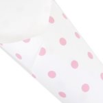 Pearlwrap - Pink Dots on White - 600mm x 50m Roll