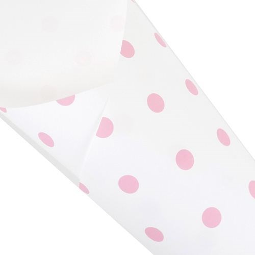 Pearlwrap - Pink Dots on White