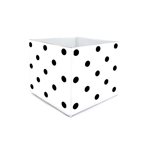 Posy Box - Black Dots 130x110mmH