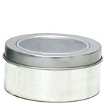 Round Tin with Clear Acetate lid  Pkt 12  - Small