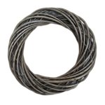 Willow Wreath Dark Grey - 40cmD