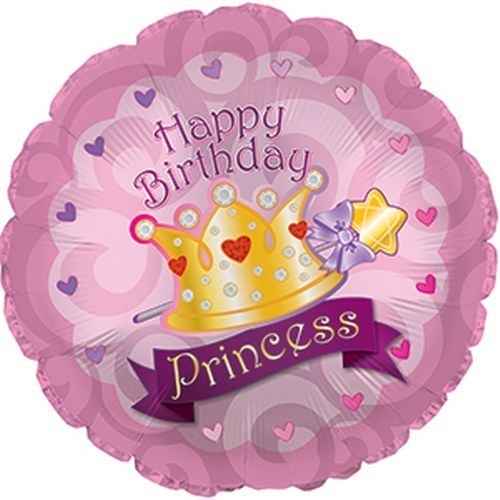 Happy Birthday Princess Crown with Gems