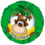Hang in There Monkey - 17 Inch Helium Balloon
