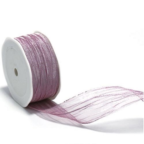 Metallic Crinkle Cut Edge Ribbon - Pink 38 x 10m