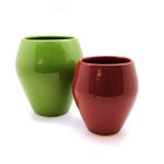 Ceramic Pot - Red 250mmH