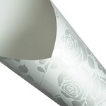 Pearlwrap - Pearl Rose on White - 50 x 60cm Sheet (pk 50 shts)