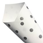Pearlwrap - Silver Dot on White - 50 x 60cm Sheet (pk 50 shts)