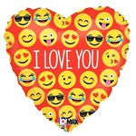 Emoji Love - 9 Inch Stick Balloon