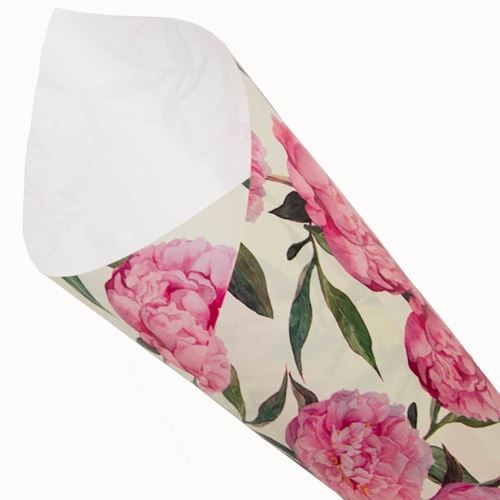 Pearlwrap - Pink Peonies on Cream