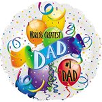 World's Greatest Dad - 9 Inch Stick Balloon