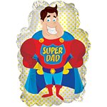 Super Dad - 10 inch Stick Balloon