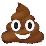 Emoji Smiley Poop - 10 inch Stick Balloon