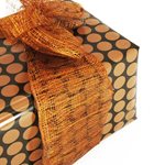 Giftwrap Roll -Copper Dots - 600x45m - Counter Roll