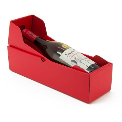 Single lid+base wine box