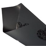 Pearlwrap - Pearl heart on Charcoal - 50 x 60cm Sheet (pk 50 shts)