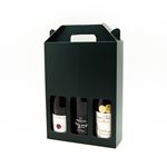 Wine Carry Pack - 3 Bottle - Hunter Green 255x85x340mmH