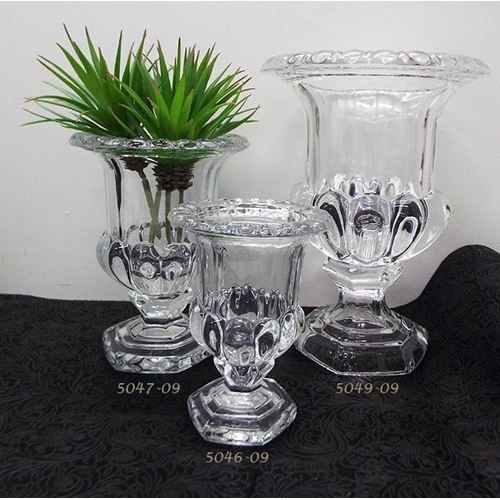 Large Glass Urn  - 20cmdiax27cmH