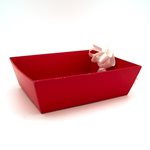 Medium Rectangular Tray - Red 250bx200wx90mmh