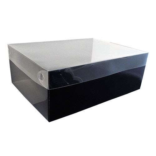 Gift Box Black with Clear Lid
