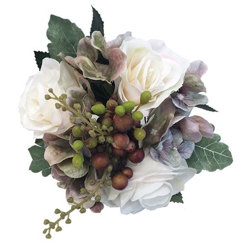 Mixed Posy - Ivory 26cm