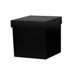 Gift Boxes - Cube - Black 200mmSq