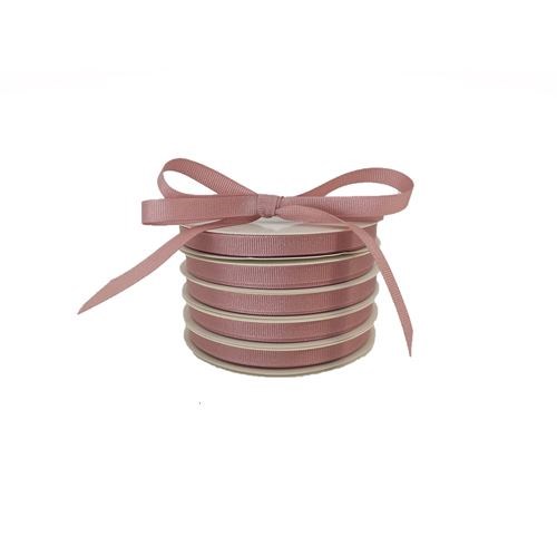 Plain Stitched Grosgrain Dusky Pink-10mm x 25m