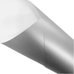 Pearlwrap - Matt White/ Metallic Silver - 50 x 60cm Sheet (pk 50 shts)