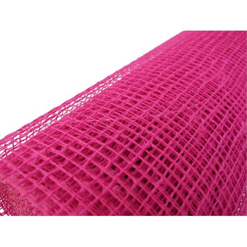 Jute Natural Mesh (Hot Pink)