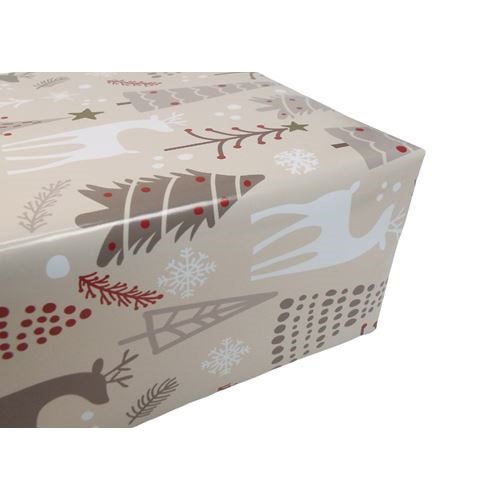 GiftWrap Roll 600x45m- Christmas Latte Land 600x45